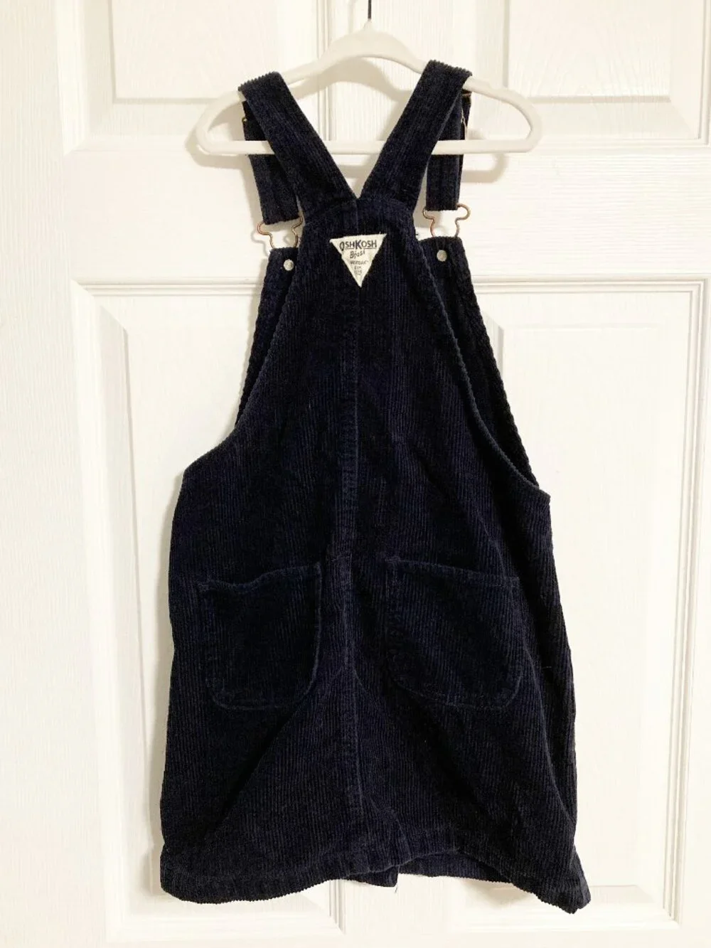 OshKosh B'gosh Corduroy Overall Dress Size 10 100% Cotton Vestback